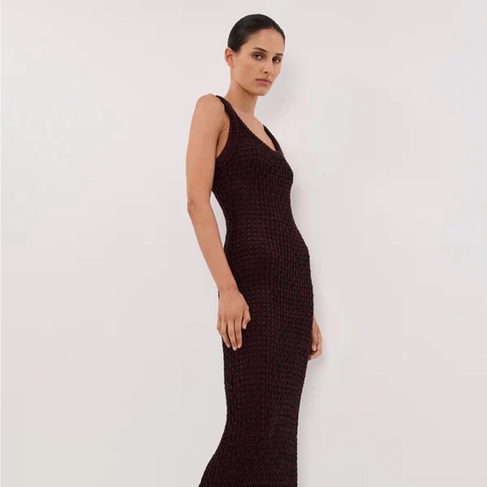 Dissh Chocolate Brown Knit Dress